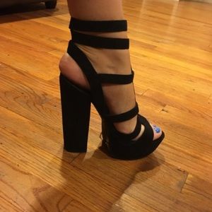 Shoe Cult Black Platform Sandal